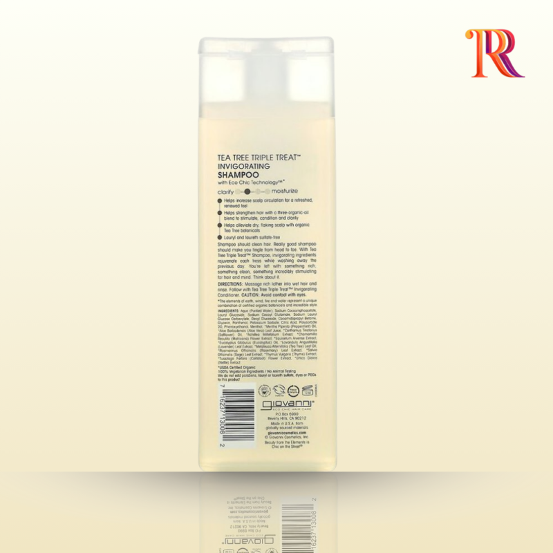 Giovanni Tea Tree Triple Treat Invigorating Shampoo 250ml 1