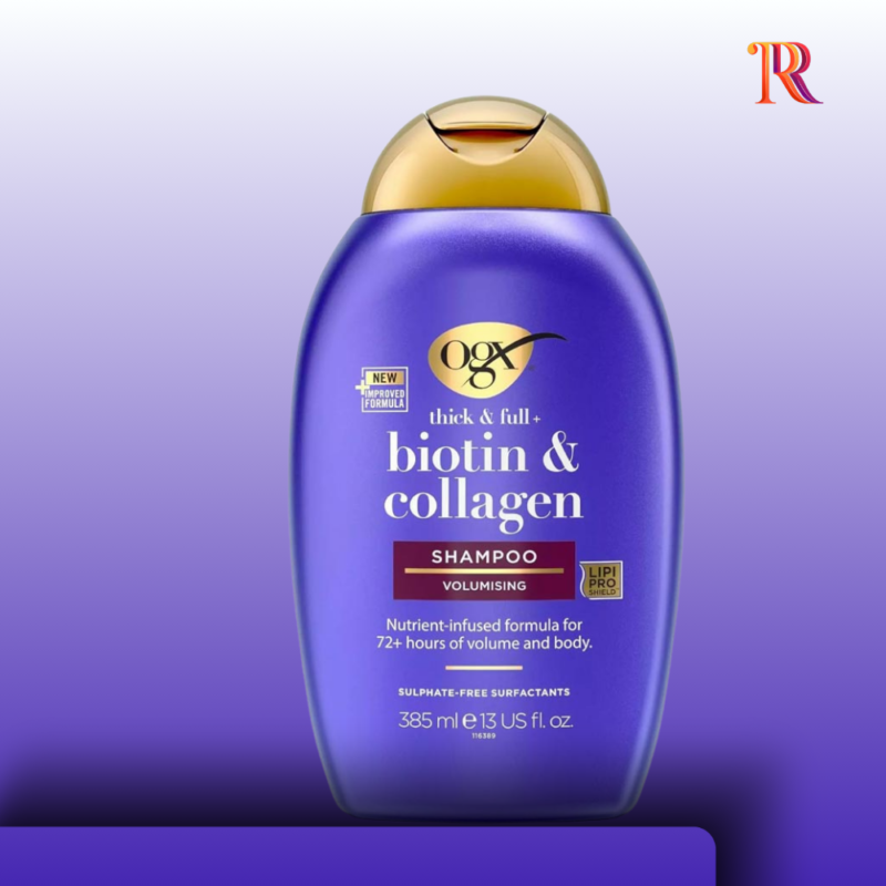 OGX Biotin & Collagen Shampoo 385ml for thick and voluminous hair